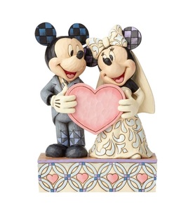 フィギュア ★ ミッキー ミニー ハート 結婚式 Disney Traditions