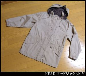 ■HEAD ヘッド フードジャケット M ベージュ系 中古良品