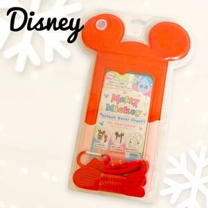 未使用 メルティーミッキー 防滴ケース Hamee MELTY MICKEY CASE RED/PINK