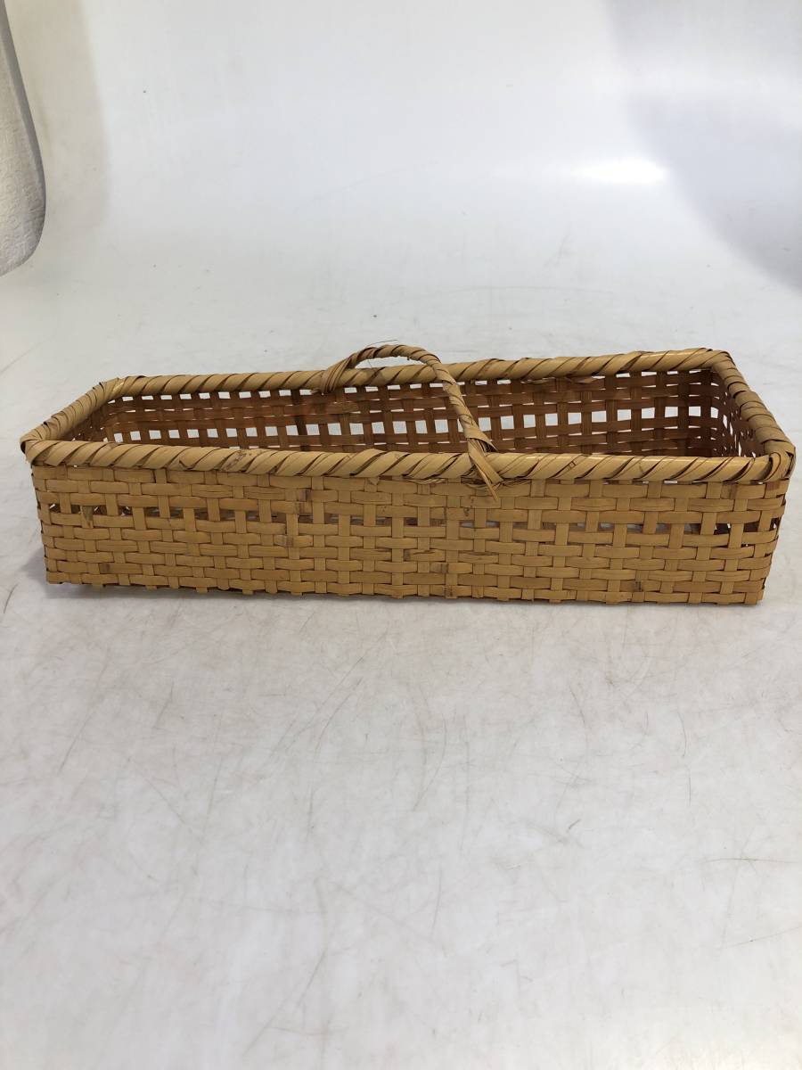 グリーン・ホワイト系 完成品♪ 蔵出し 珍品 時代物 大変古い竹細工