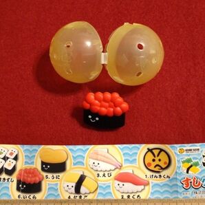 元気寿司景品 ガチャポン すしクリップ 全8種 6.いくら