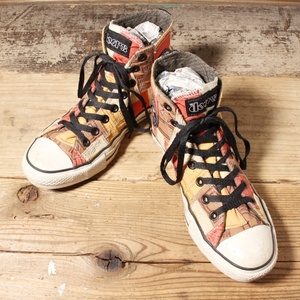 CONVERSExDOORS CHUCK TAYLOR ALLSTAR Hi コンバース オールスター ハイカット パッチワーク スニーカー シューズ 25.5cm アメリカ古着