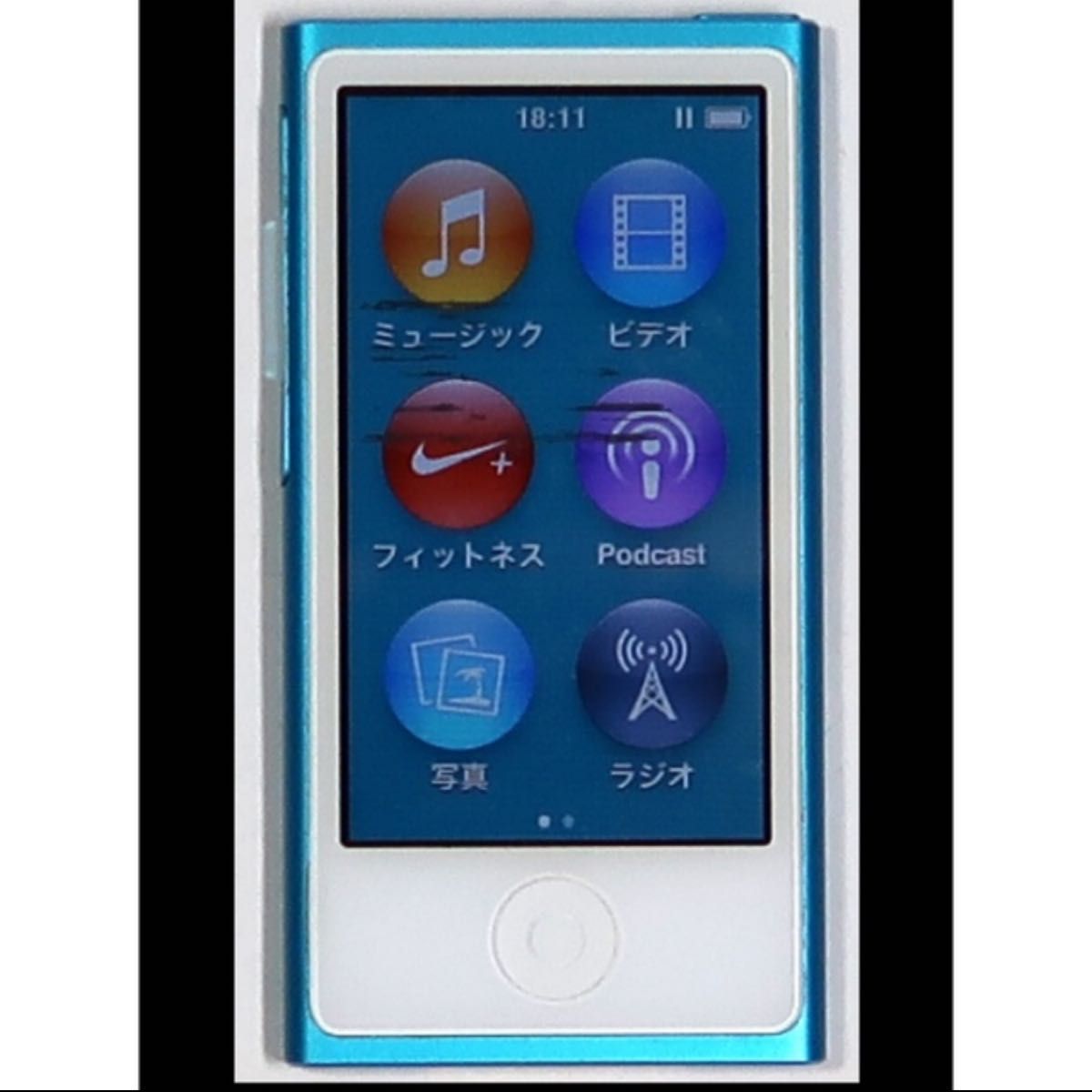 送料無料 Apple iPod nano 第7世代 ブルー PD477J 16GB｜PayPayフリマ