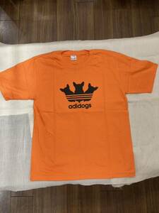 ☆新品☆アディドッグTシャツ　XLサイズ　オレンジ色　クリックポスト　XL-28