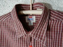 to5638　Levis　リーバイス　90ｓ　vintage　ビンテージ　長袖　チェック　デザイン　シャツ　人気　送料格安_画像3