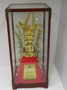 日韓 訪問記念 日本国 金澤ヒカリライオンズクラブ 飾物　ティアラ？　冠　K24GOLD　PLATED