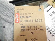 ☆新品未使用　LEVIS RED TAB リーバイス レッドタブ　スウェット トレーナーシャツ ビンテージユーズド加工　コットン　M　霜降りグレー_画像10