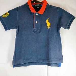 POLO RALPH LAUREN ポロラルフローレン Tシャツ 半袖 サイズ24M ネイビー系 キッズ シャツ ロゴ刺繍 子供用 子供服 ポニー ポロシャツ