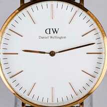 Daniel Wellington ダニエルウェリントン 腕時計 アナログ B15 時計 ヴィンテージ 2針 白文字盤 アクセサリー アンティーク レトロ_画像2