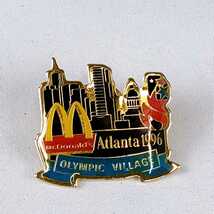 【非売品】Atlanta 1996 アトランタ オリンピック Olympic village マクドナルド ピンズ McDonald's 選手村 ピンバッジ ピンバッチ グッズ_画像1