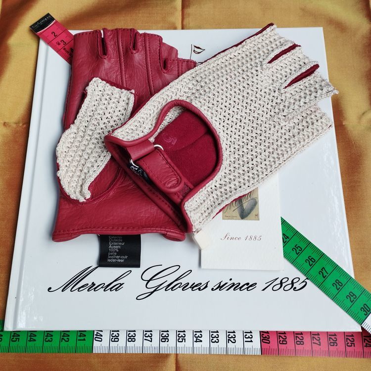 メローラ ディア ボルドー 指貫 ドライビンググローブ MEROLA FERRARI ...