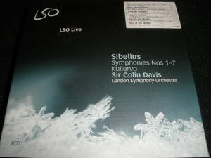 廃盤 4CD コリン・デイヴィス シベリウス 交響曲 全集 クレルヴォ ロンドン交響楽団 1234567 ライヴ サー DSD Sibelius Complete C Davis