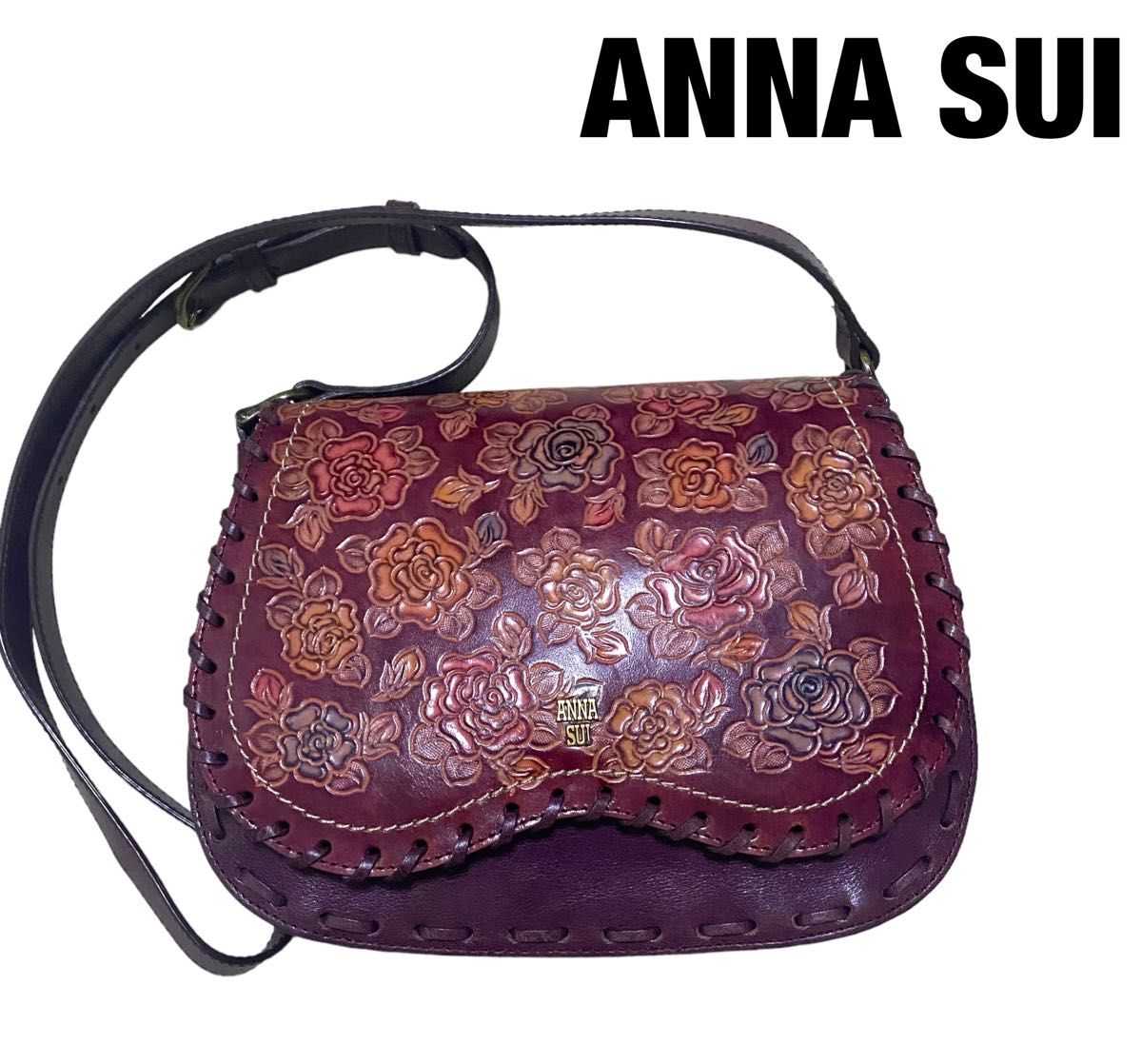 ANNA SUIアナスイ レースショルダーバッグ|PayPayフリマ