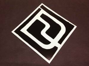 DEELUXE Deeluxe [LOGO STICKER] black / transparent 14cm regular sticker ( mail postage included )