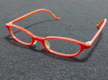 新品　GOSH ゴッシュ　日本製　メガネ　眼鏡　高級感　上品　セルフレーム　軽い　赤×オレンジ_画像1