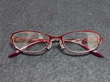新品　vivid　moon ビビッドムーン　日本製　メガネ　眼鏡　高級感　上品　フルリム　軽い　赤　レッド_画像2