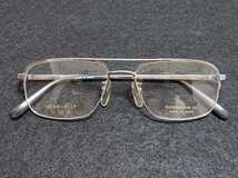 新品　WASHINGTON D.C ワシントンD.C.　日本製 メガネ　眼鏡　高級感　上品　ハーフリム　チタン　ツーブリッジ　シルバー_画像6