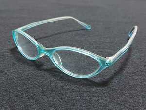 新品 メガネ　眼鏡　高級感　上品　セルフレーム　エメラルドグリーン　綺麗