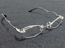 新品 Ristoro Studio リストロスタジオ　日本製　メガネ　眼鏡　高級感　上品　ハーフリム　チタン　軽い　シルバー_画像2
