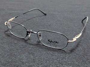 新品　KANSAI　YAMAMOTO カンサイヤマモト　日本製　メガネ　眼鏡　高級感　上品　フルリム　チタン　黒ぶち