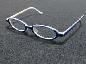 新品　GOSH ゴッシュ　メガネ　眼鏡　高級感　上品　セルフレーム　軽い　青　ブルー