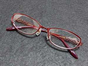 新品　vivid　moon ビビッドムーン　日本製　メガネ　眼鏡　高級感　上品　フルリム　軽い　赤　レッド