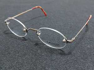 新品　AMIPARIS アミパリ　日本製　メガネ　眼鏡　高級感　上品　ツーポイント　ゴールド　一山