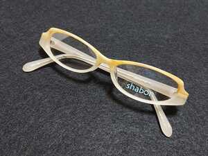 新品　shabon シャボン メガネ　眼鏡　高級感　上品　セルフレーム　可愛い