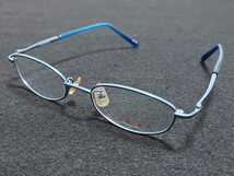 新品　CANVAS READ メガネ　眼鏡　高級感　上品フルリム　軽い　青　ブルー_画像1