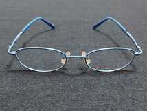 新品　CANVAS READ メガネ　眼鏡　高級感　上品フルリム　軽い　青　ブルー_画像6