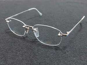 新品 JAGUAR　ジャガー　ブランド　メガネ　眼鏡　高級感　上品　ツーポイント　チタン　軽い　シルバー