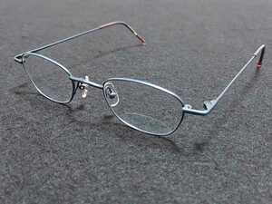 新品 TRIMBOY トリムボーイ　メガネ　眼鏡　高級感　上品　フルリム　軽い　　青　ブルー