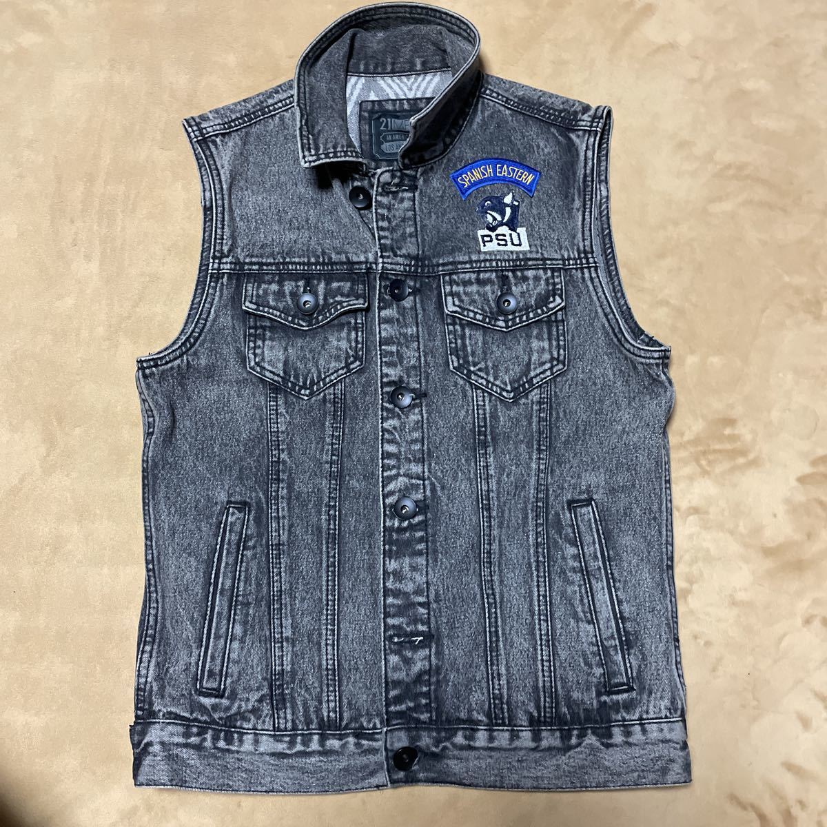 信頼】 【入手困難‼︎】HARLEY DAVIDSON◎90s デニム ベスト B82 G ...