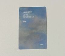 防弾少年団 J-HOPE BTS WORLD TOUR LOVE YOURSELF EUROPE LYS ホソク DVD 特典 トレカ Photocard_画像3