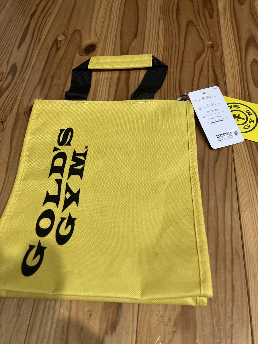 新品 ゴールドジム トートバッグ イエロー|PayPayフリマ