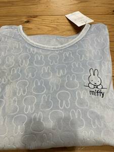 新品即決送料無料♪miffy ミッフィー シルエット　フリースストレッチ長袖インナーMサイズポリエステル95％ポリウレタン5％なめらか