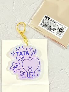 BTS BT21 オーロラアクリルキーチェーン キーホルダー TATA タタ