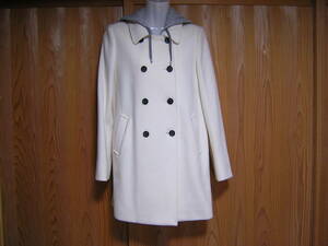  быстрое решение!38 9 номер новый товар!blancvert Blanc вуаль модный! пальто жакет обычная цена 71500 иен бушлат бушлат 
