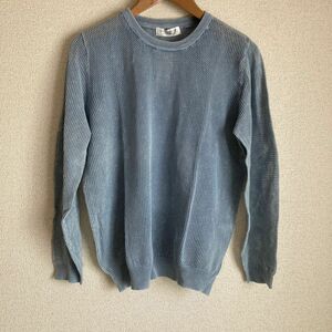 新品 VINO ROUGE 丸首ニットセーター くすみブルー 3L 大きいサイズ