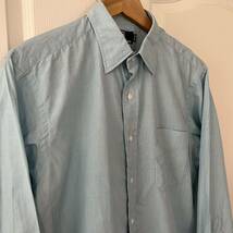 Ralph Lauren ラルフローレン 無地 長袖シャツ ブルー ワイシャツ ビジネスシャツ 40 82 M L 水色_画像4