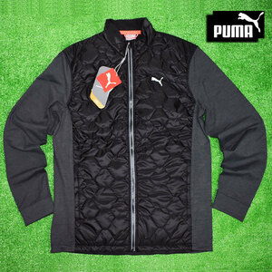 PUMA Puma Golf . manner Zip jacket [ black /L] new goods!