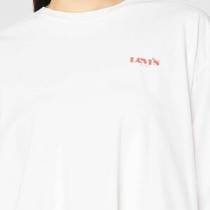 Levi's リーバイス グラフィック ロングスリーブTシャツGRAPHIC LS ROADTRIP TEE ROLLING HILLS WH レディース 長袖 ロンT M(日本サイズL)の画像2