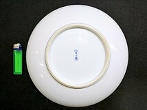 3QV売切！税無し☆深川製磁☆古代牡丹☆平鉢☆盛鉢☆27cm☆化粧箱☆宮内庁御用達☆現状☆現品限り☆1216-9_画像3