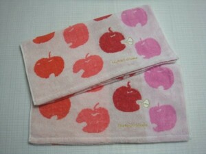 * beautiful goods * Tsumori Chisato / pretty face towel / happy apple 2 sheets ( pink series )