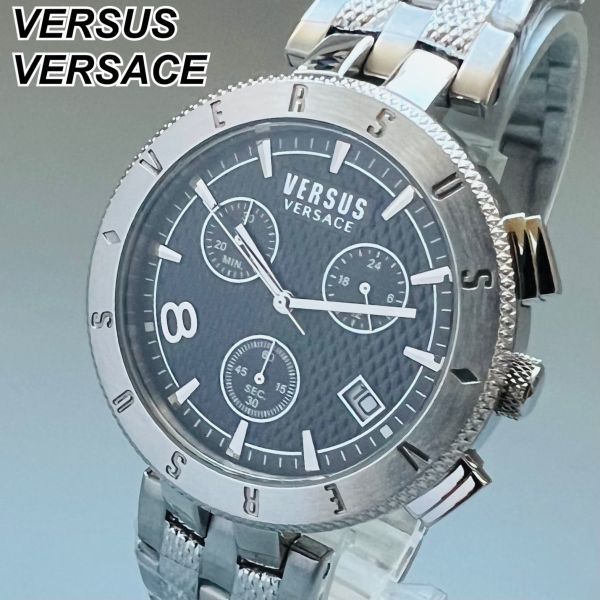 フラワーB ブルーグレイ VERSUS VERSACE ヴェルサーチ VSP763118