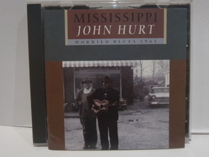 訳解説書付き USA盤 CD　MISSISSIPPI JOHN HURT　WORRIED BLUES 1963　ミシシッピ・ジョン・ハート