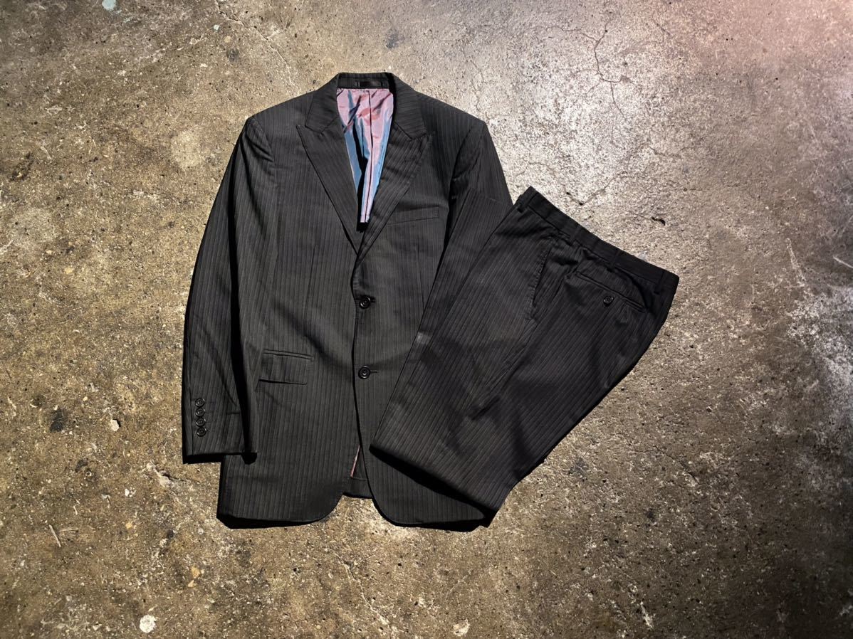 美品♪エイココンドウ スリーピーススーツ ナイロン 黒 セットアップ