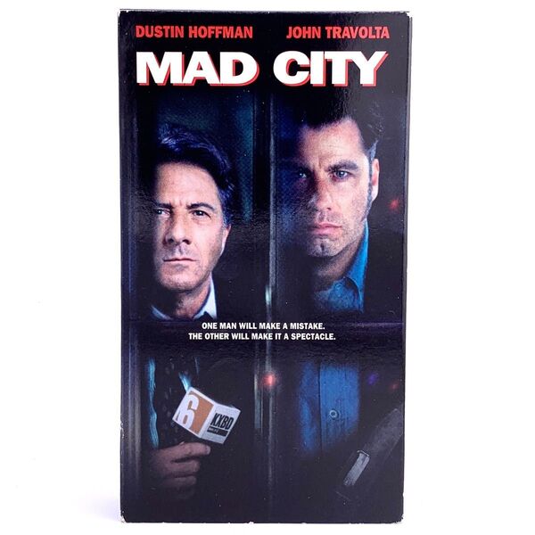 【VHS】MAD CITY マッドシティー 映画 海外 英語 ビデオテープ 主演 ジョン・トラヴォルタ ダスティン・ホフマン