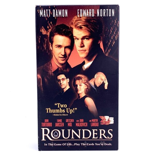 【VHS】ROUNDERS ラウンダーズ 映画 海外 英語 ビデオテープ 主演 マット・デイモン