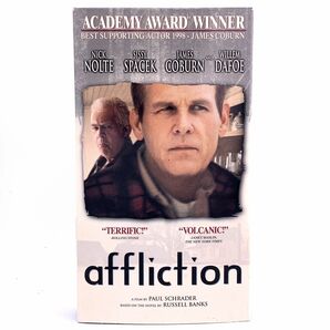 【VHS】Affliction 白い刻印 映画 海外 英語 ビデオテープ ジェームズ・コバーン 